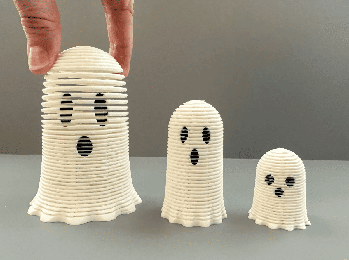 best halloween 3d models for 2026_6_slinky ghosts